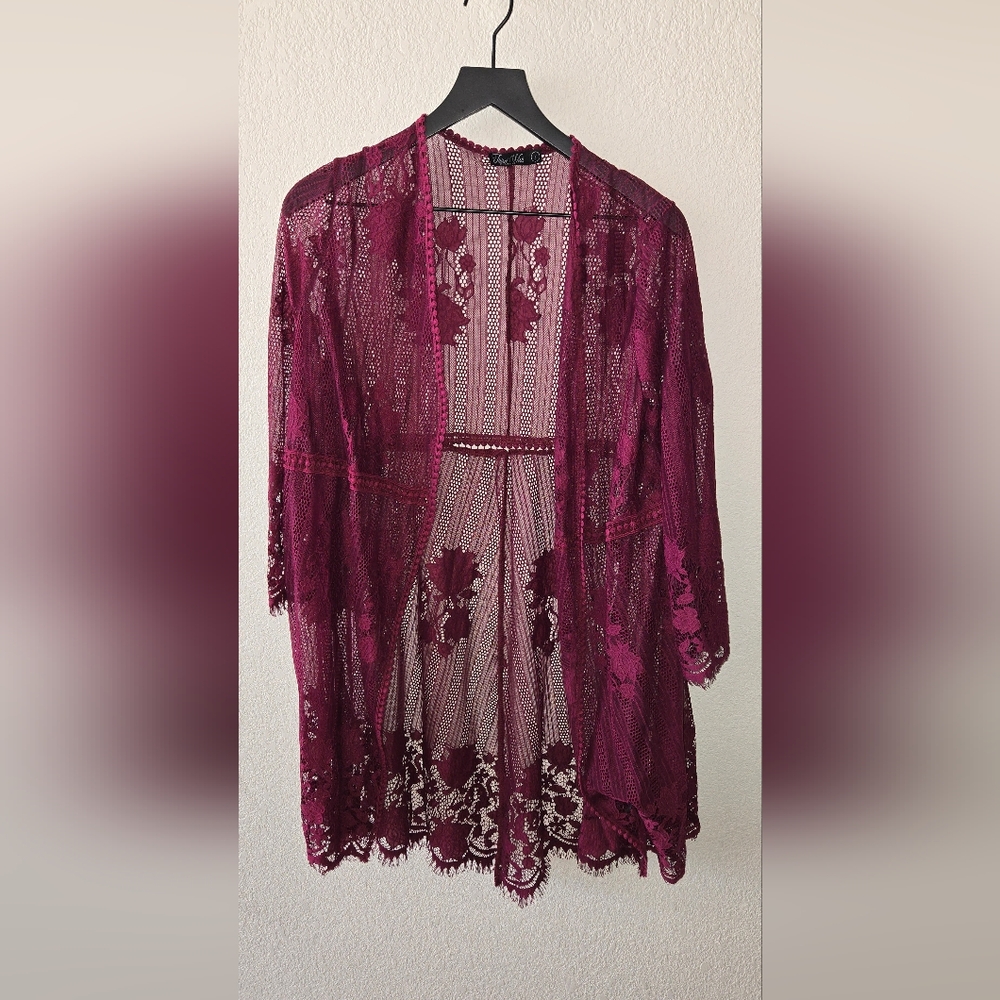 SOLD.      Burgundy Lace Dress